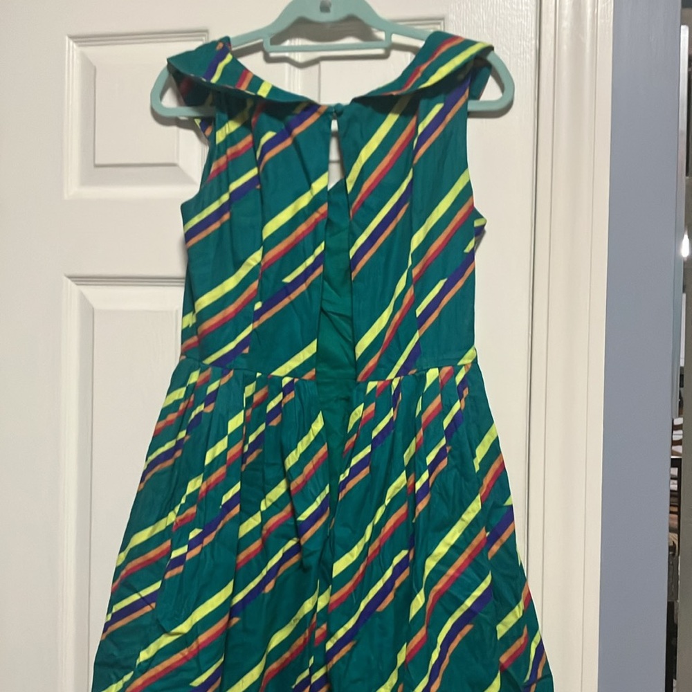 Colorful Striped Cotton Dress - Picture 5 of 6